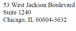120 South LaSalle Street Suite 1440
Chicago, IL 60603